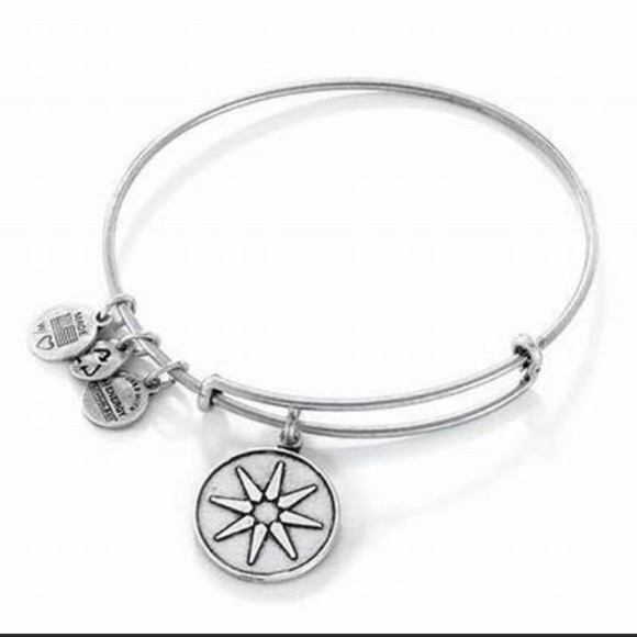 Alex and Ani Star of Venus Silver‎ Bracelet - Picture 2 of 2